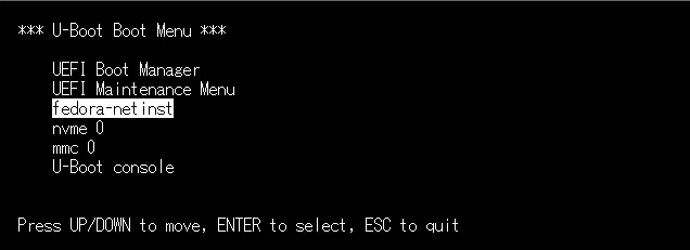 uboot bootmenu